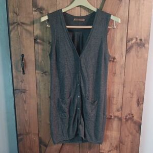 Belldini Gray Knit Sweater Vest